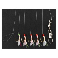 Bas de ligne Train de plumes D'RIG 2 DAIWA petits poissons