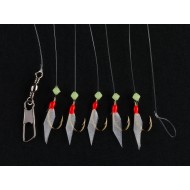 Bas de ligne Train de plumes D'RIG 6 DAIWA petits poissons