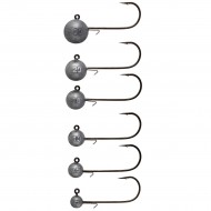 Têtes plombées DAIWA TOURNAMENT D'JIG HEAD SAQ SAS ROUND pour leurre souple 