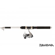 Set Carnassier canne télescopique + moulinet Daïwa  TELE LANCER AF